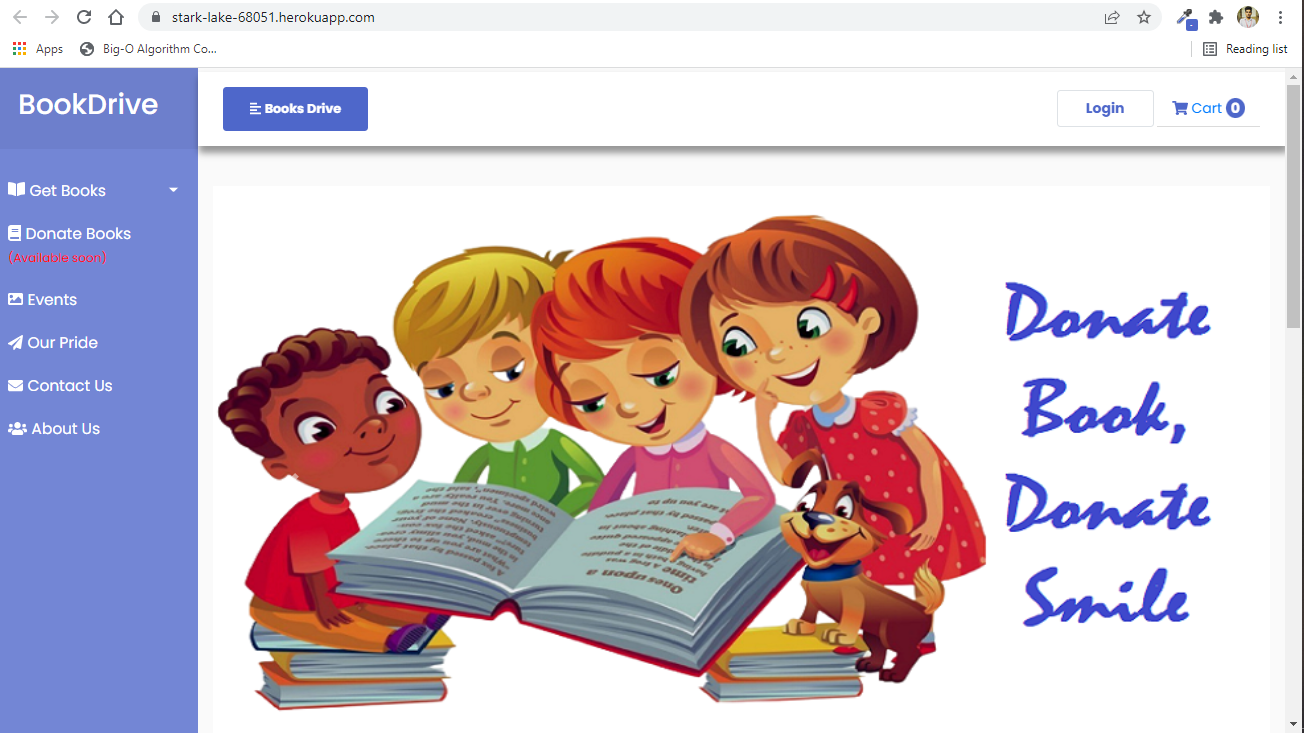 A Book Drive Web Application